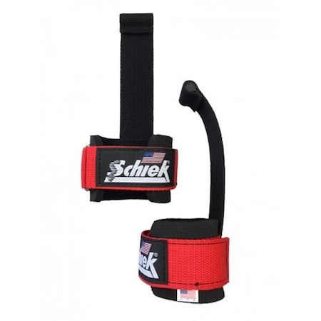 Schiek Sports Schiek S-1000DLS-RD Dowel Lifting Straps; Red S-1000DLS-RD